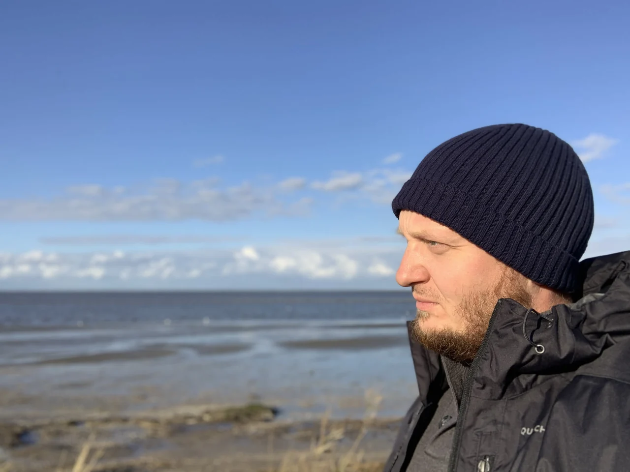 Felix Kruse an der Nordseeküste